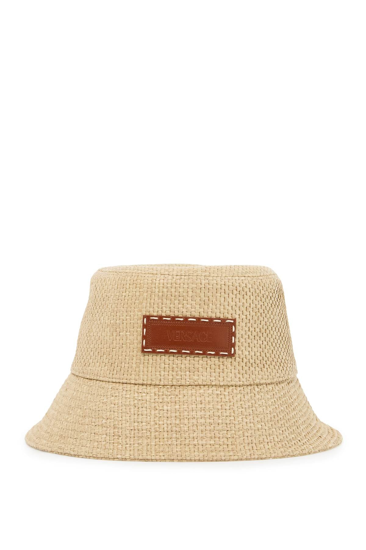 Versace raffia bucket hat for