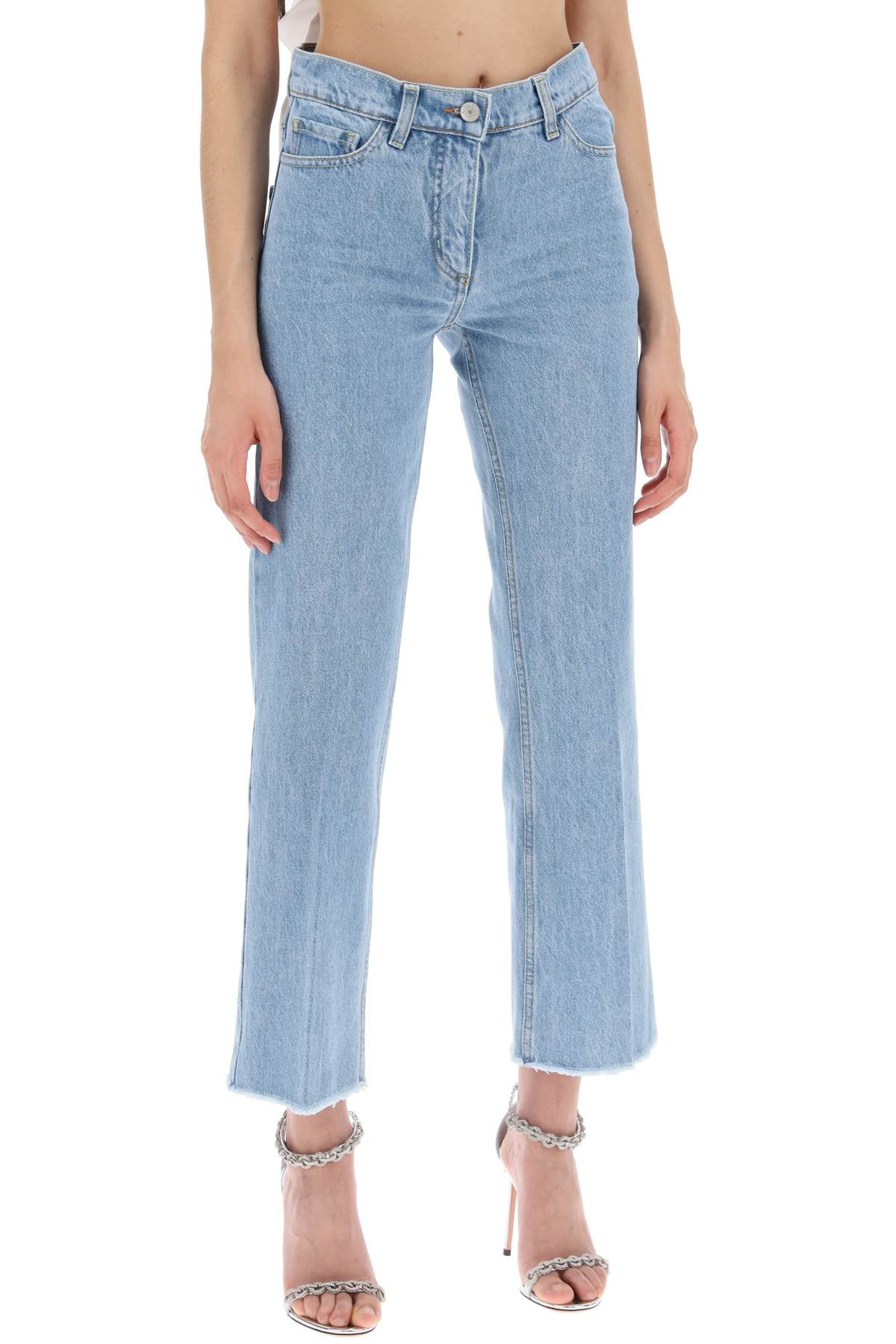 Magda Butrym low-waisted cropped jeans