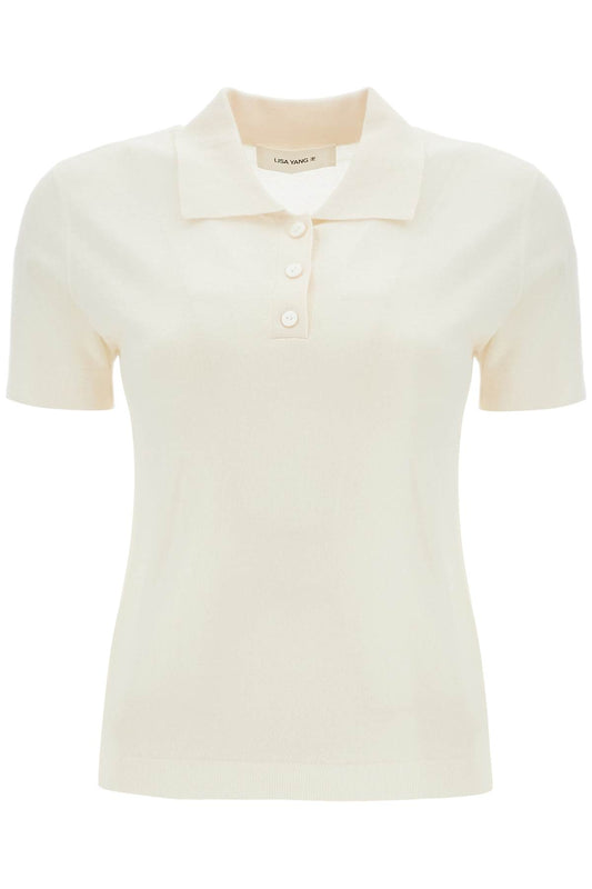 Lisa Yang cashmere nai polo shirt