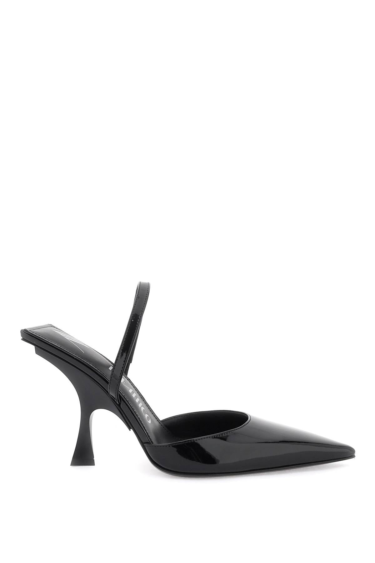 The Attico faux leather slingback pumps