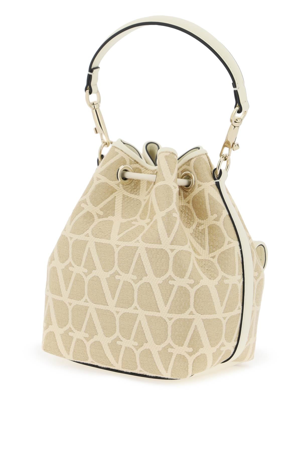 Valentino Garavani locò iconographer toile bucket bag