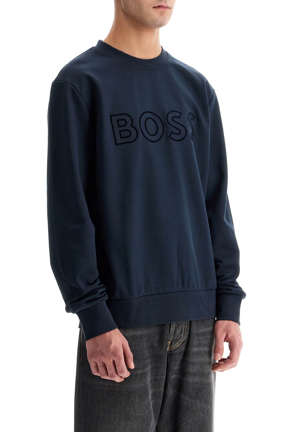 Boss crewneck sweatshirt with logo