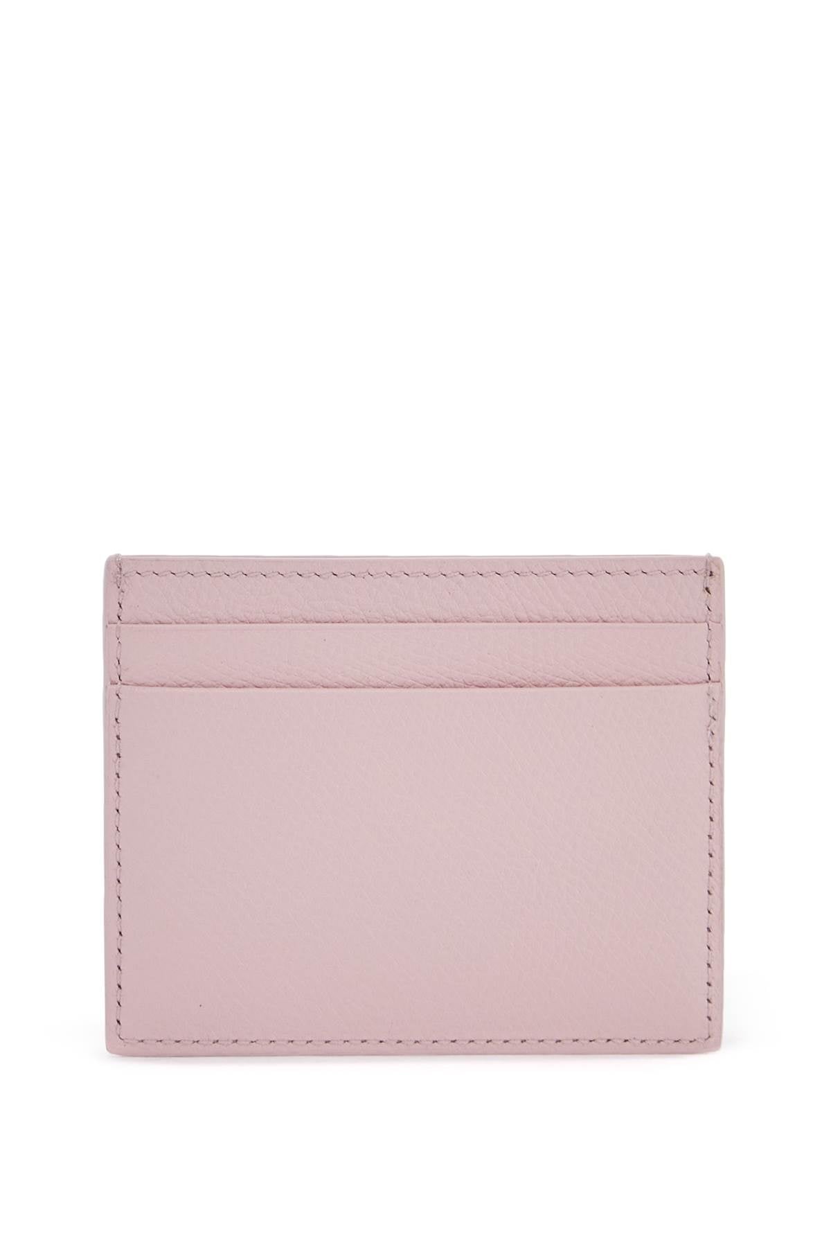 Valentino Garavani compact leather wallet in rose quartz with card slots