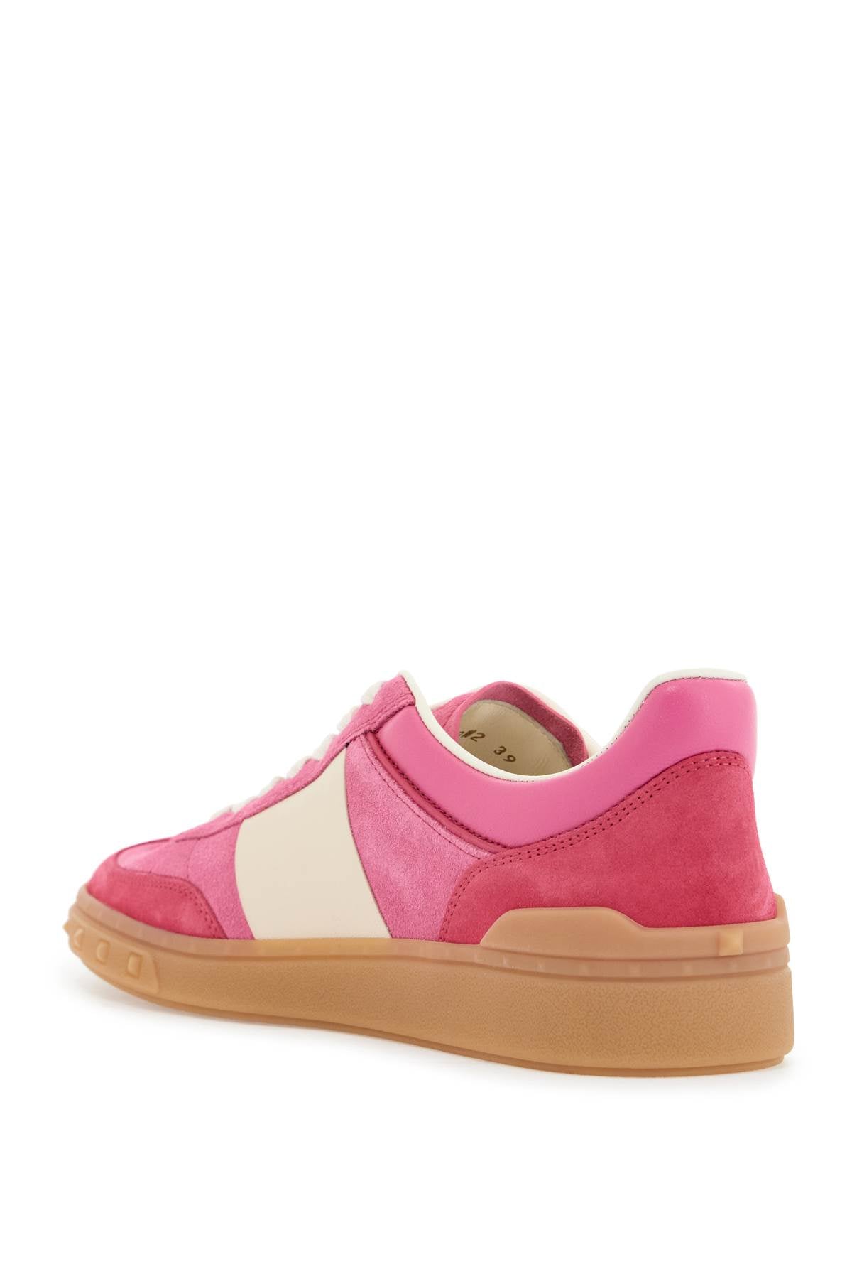 Valentino Garavani velcro sneakers in cyclamen and pink