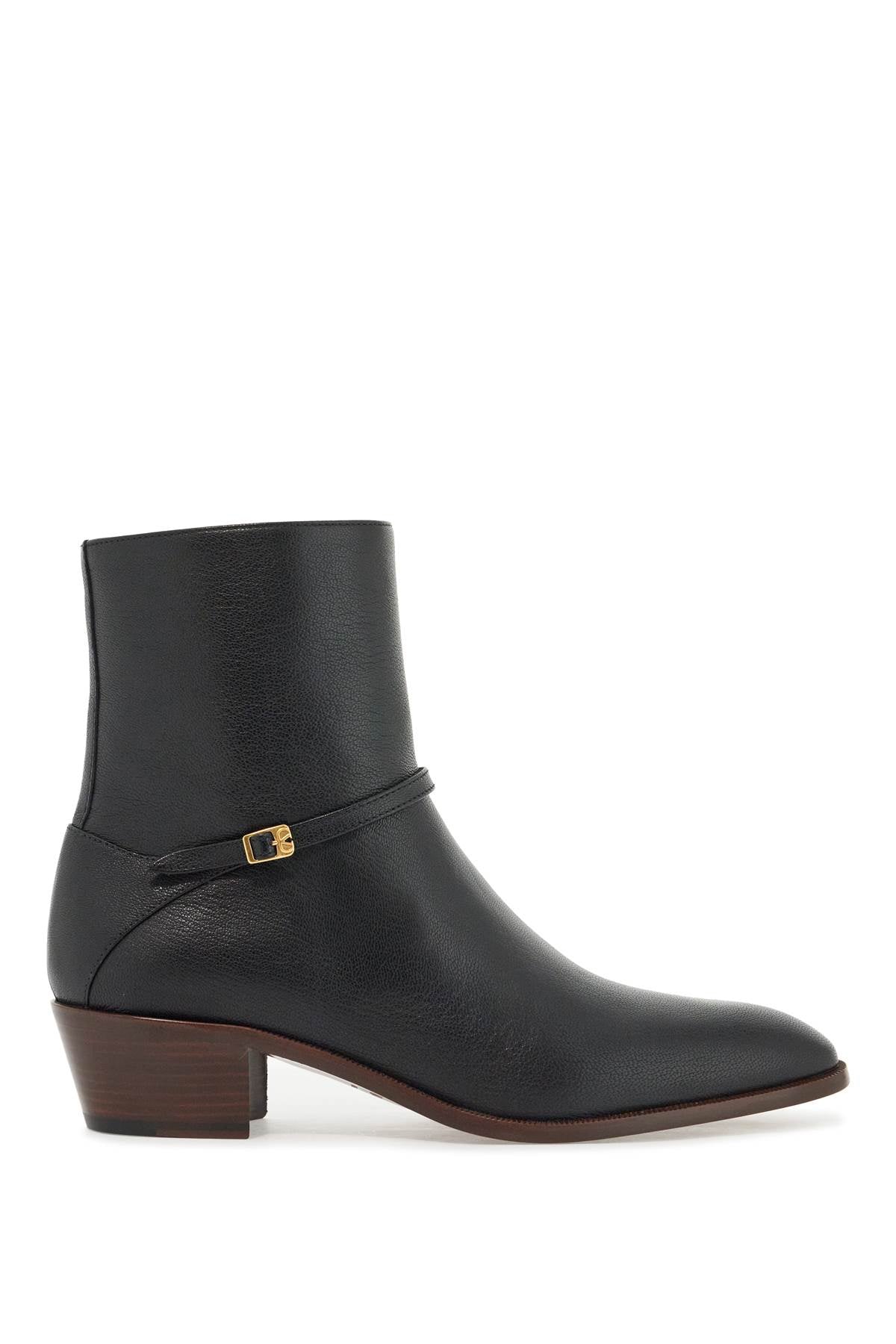 Valentino Garavani leather pat ankle boots