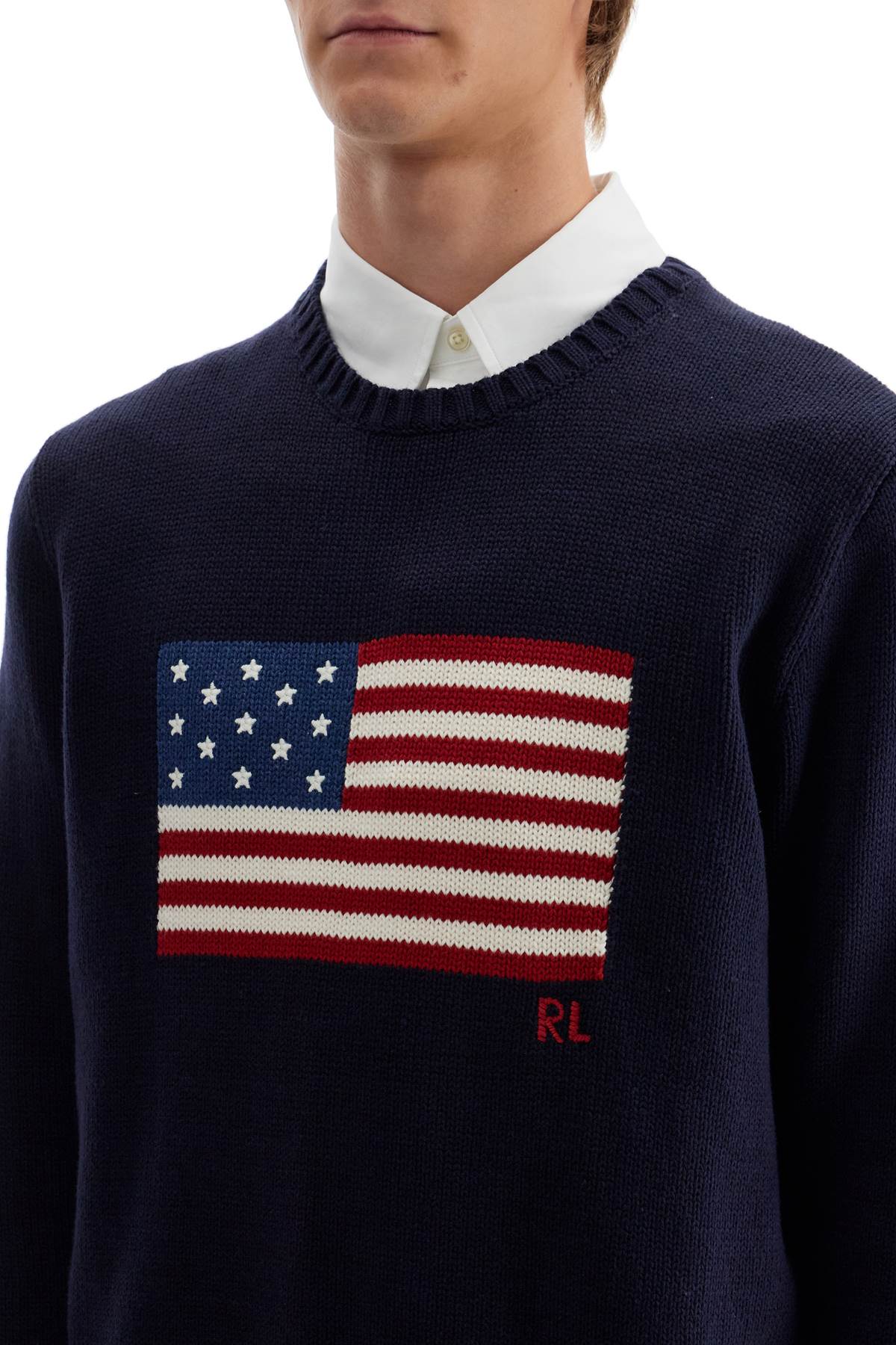 Polo Ralph Lauren sweater with american flag