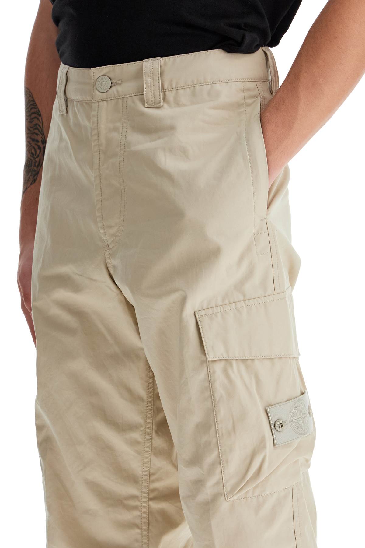 Stone Island 'cotton ghost cargo pants for men