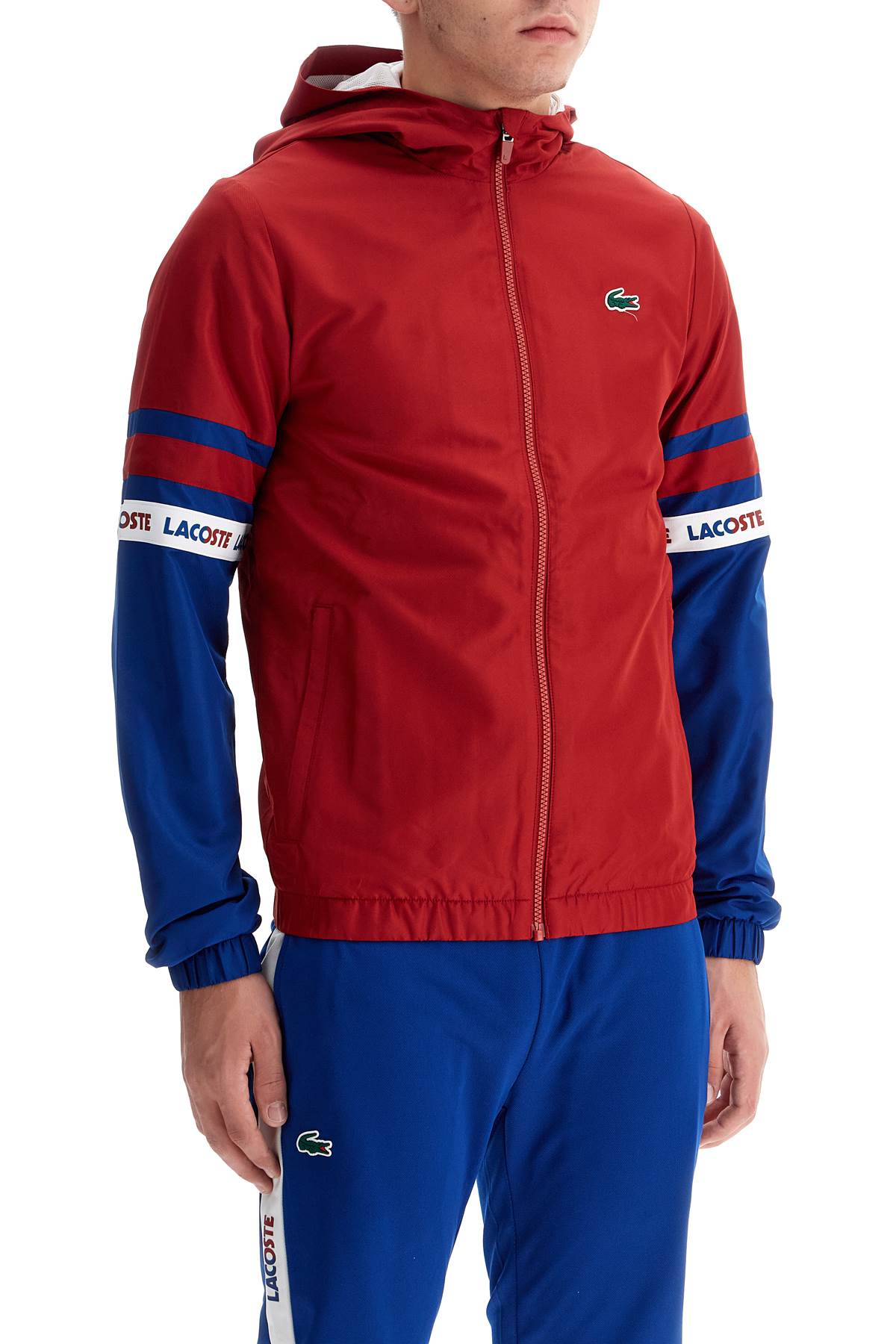 Lacoste sporty jacket with contrasting sleeves