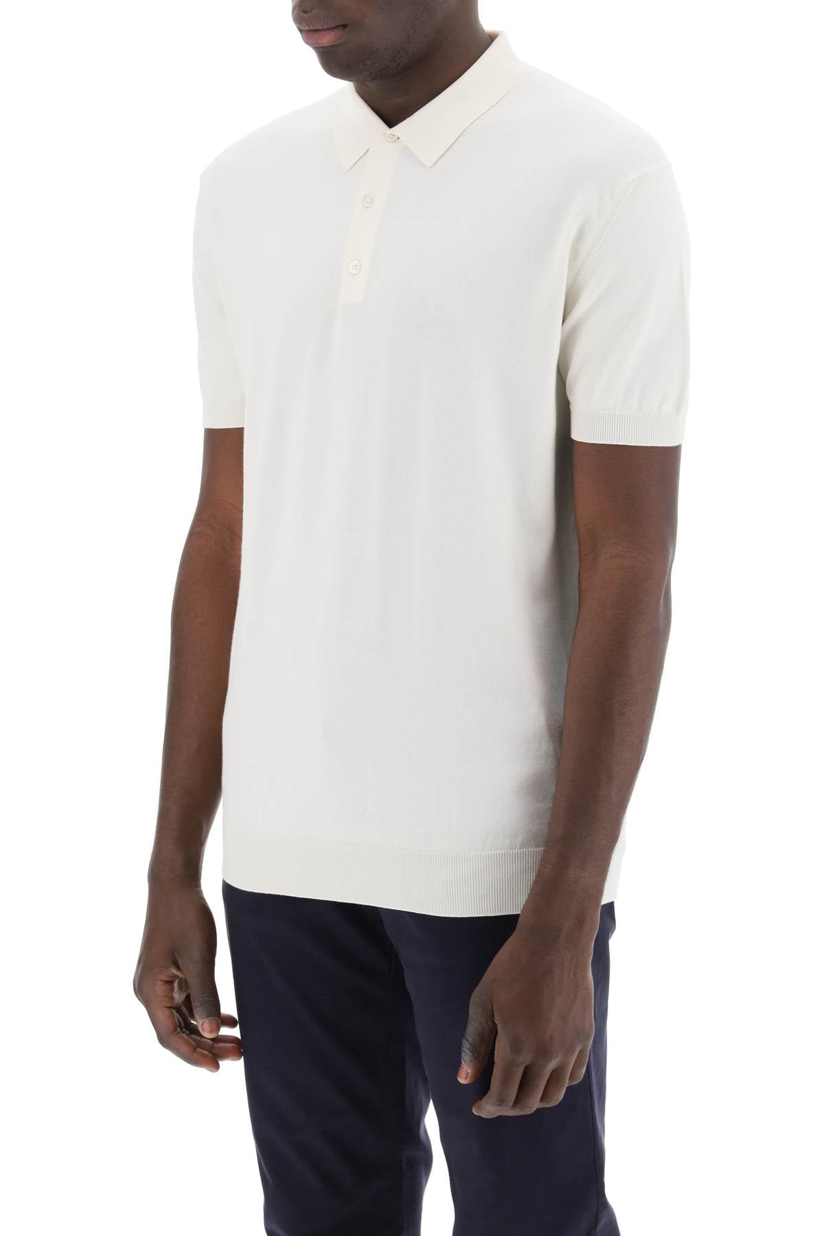 Baracuta short-sleeved cotton polo shirt for