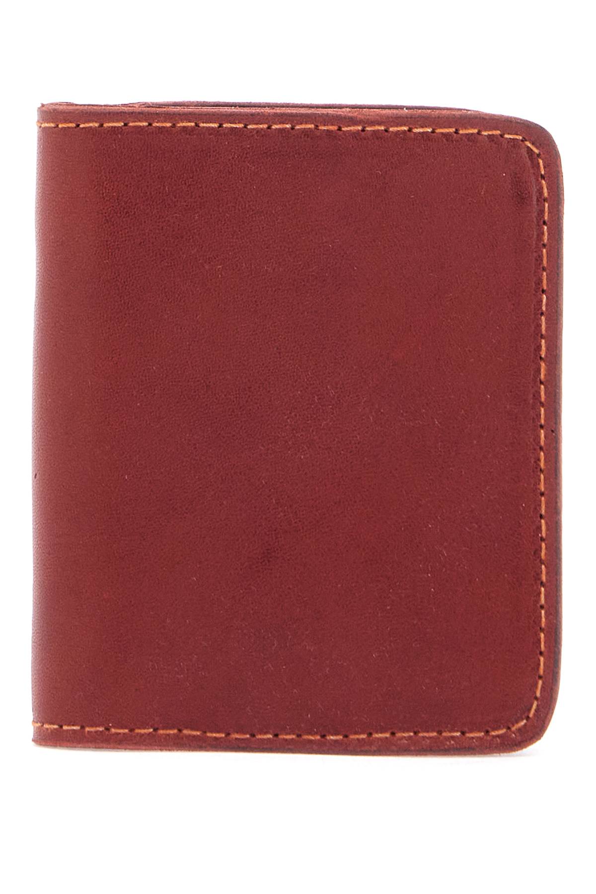 Guidi elegant red kangaroo leather wallet with card slots