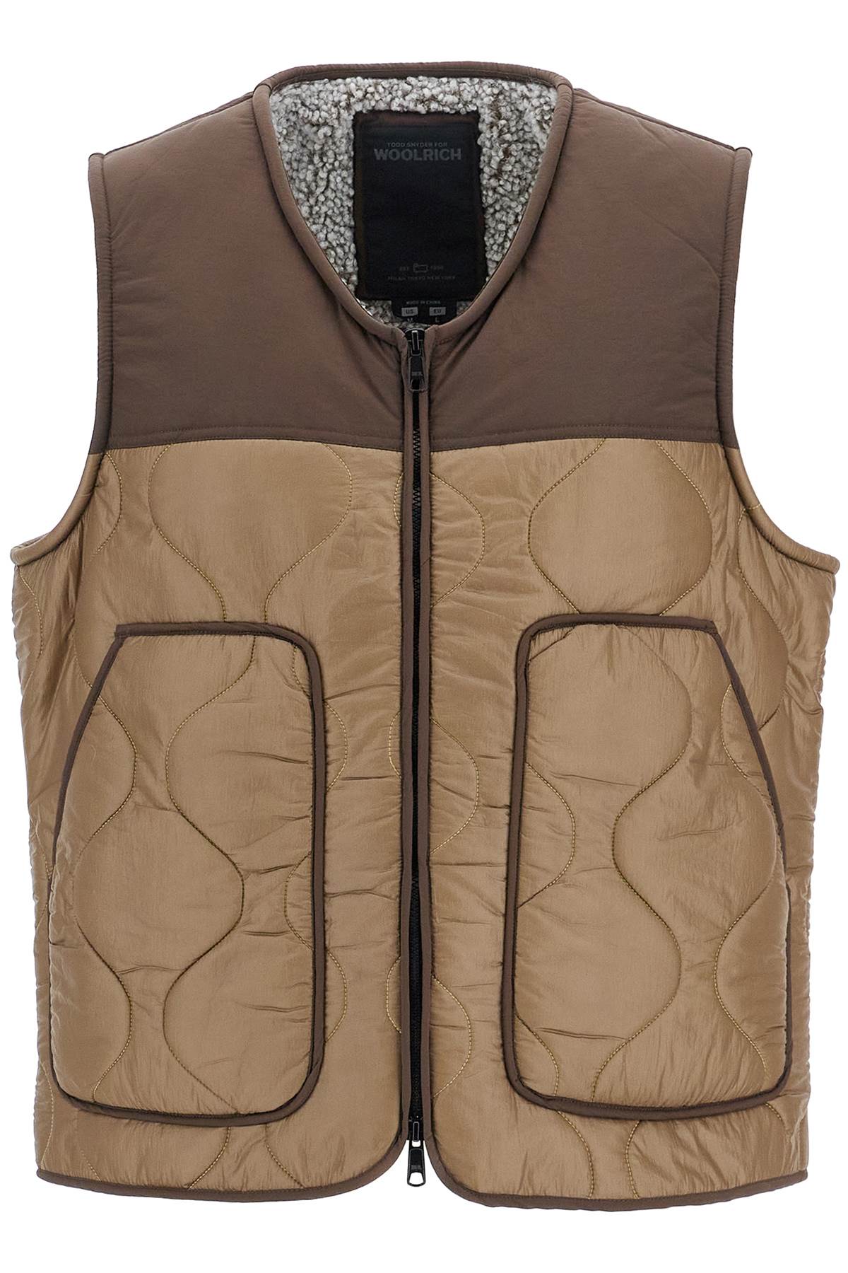 Woolrich sherpa-lined vest by todd snyder