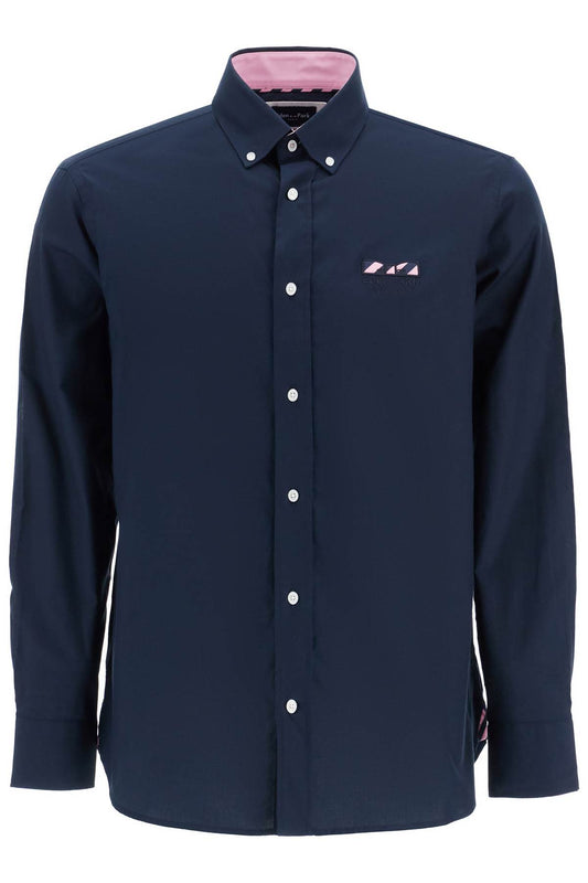 EDEN PARK "oxford shirt with butterfly embroidery detail