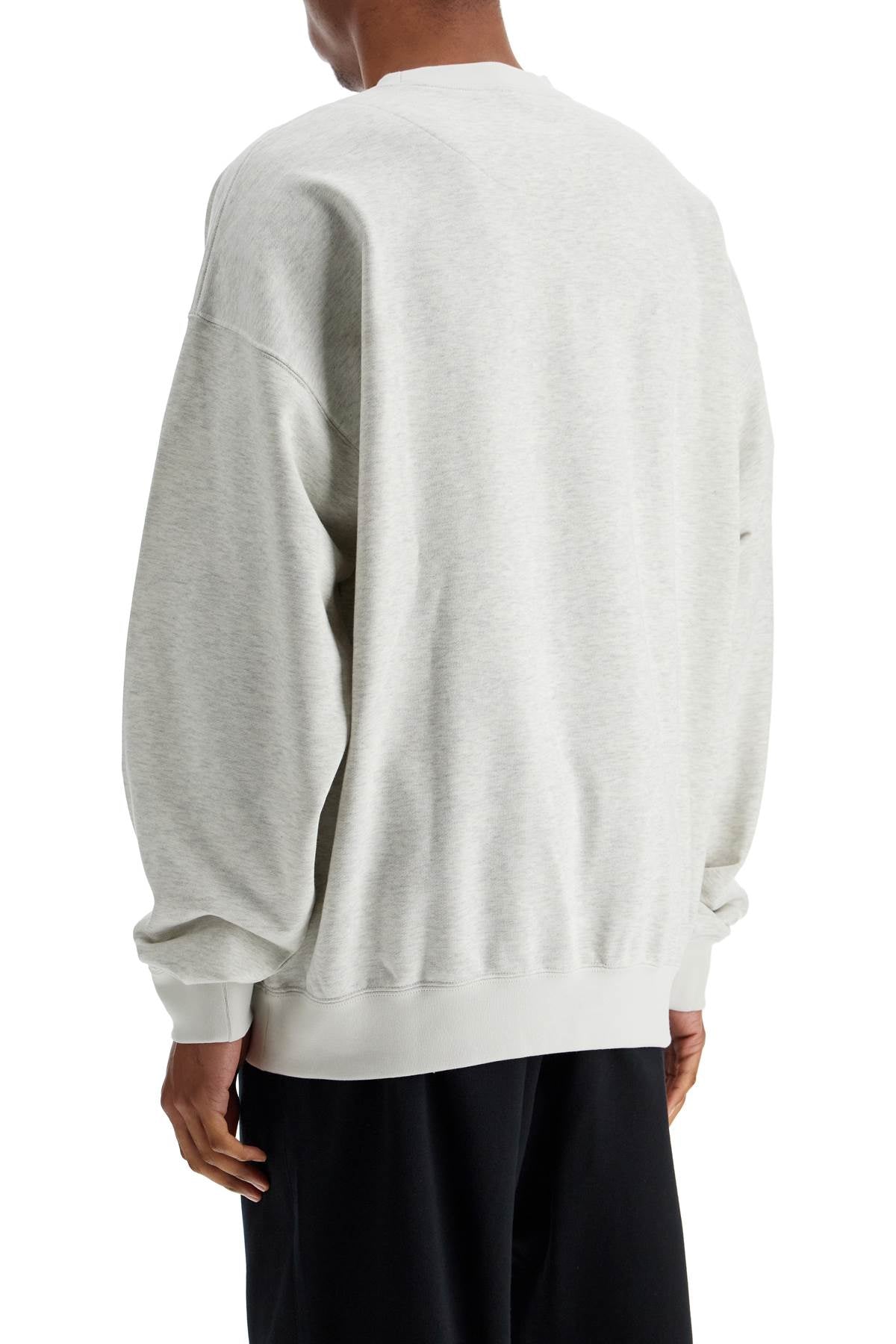 Y-3 light grey soft cotton and polyester sweatshirt