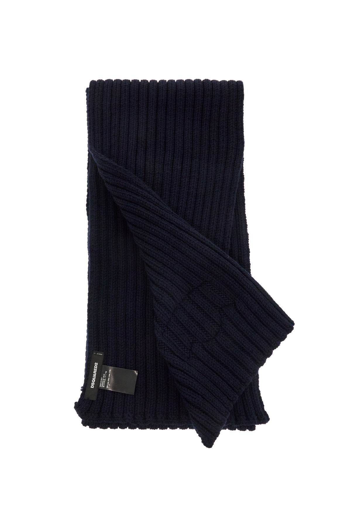 Dsquared2 "wool ribbed scarf for a