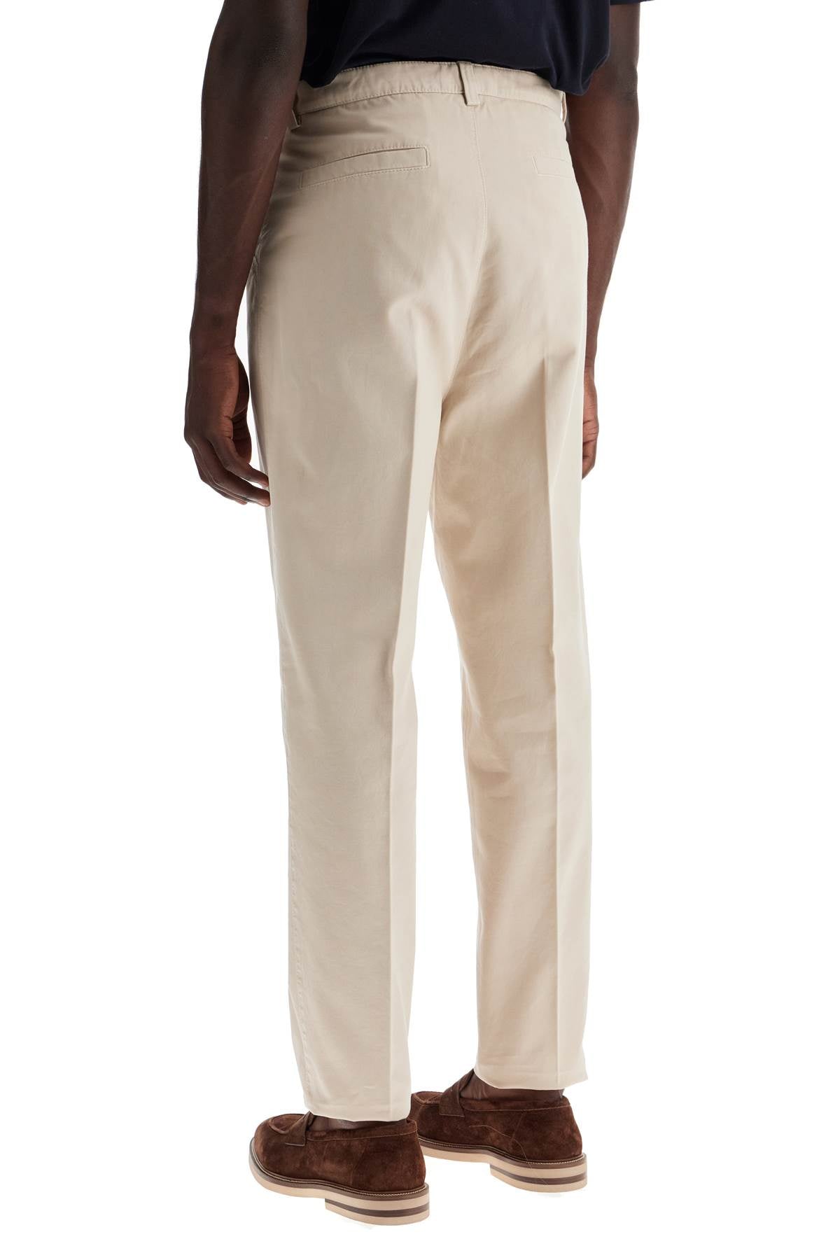 Brunello Cucinelli twill gabardine trousers with garment