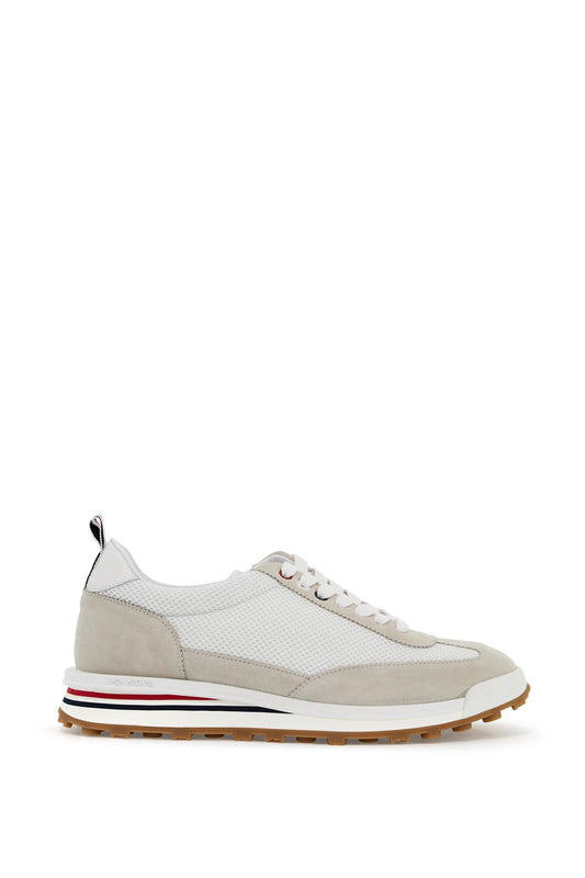 Thom Browne mesh and suede leather sneakers in 9