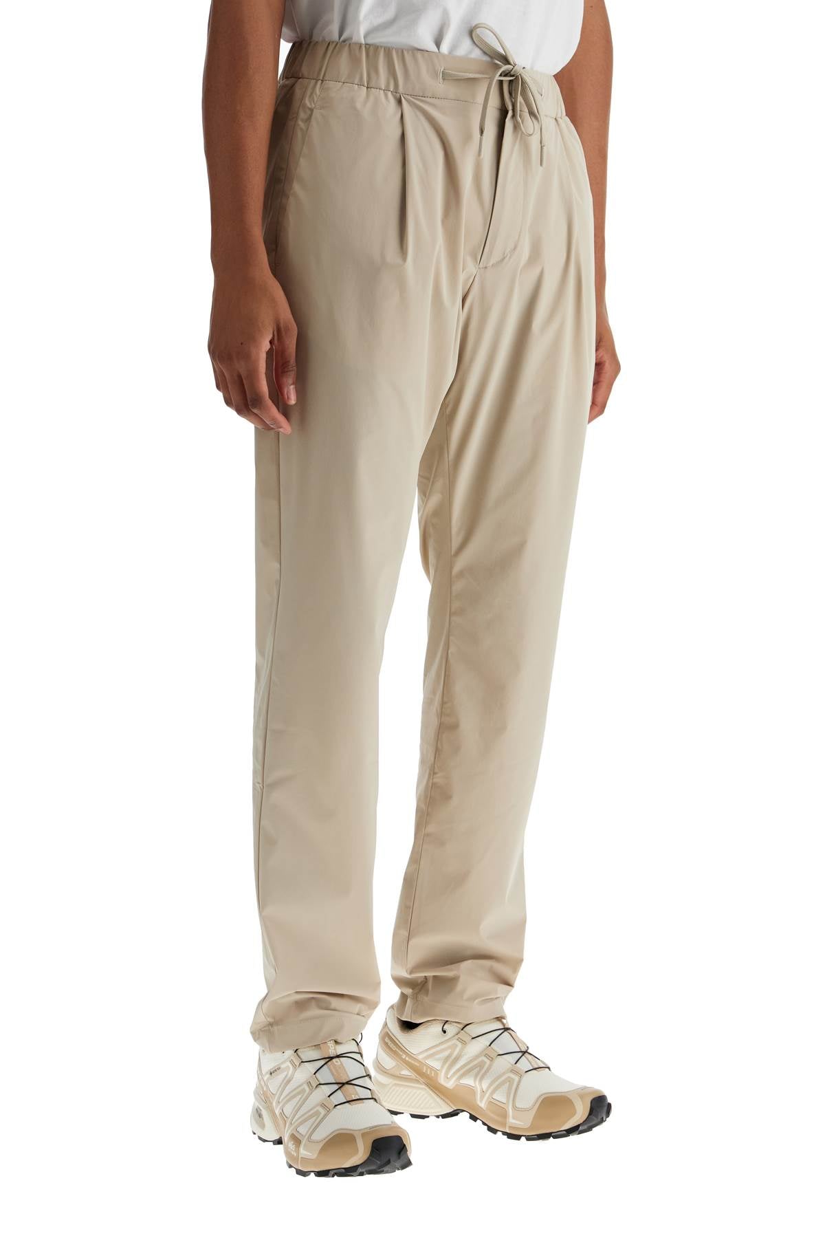 HERNO beige nylon straight pants