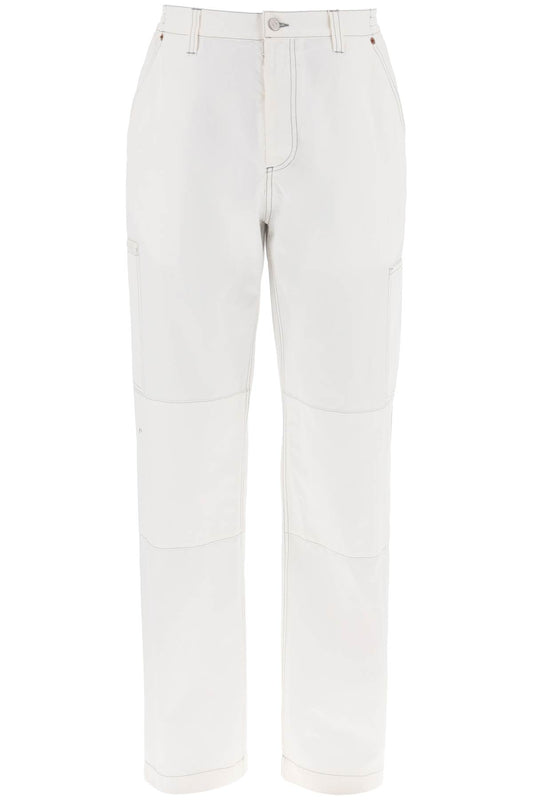 MM6 Maison Margiela wide cotton canvas trousers for men or women