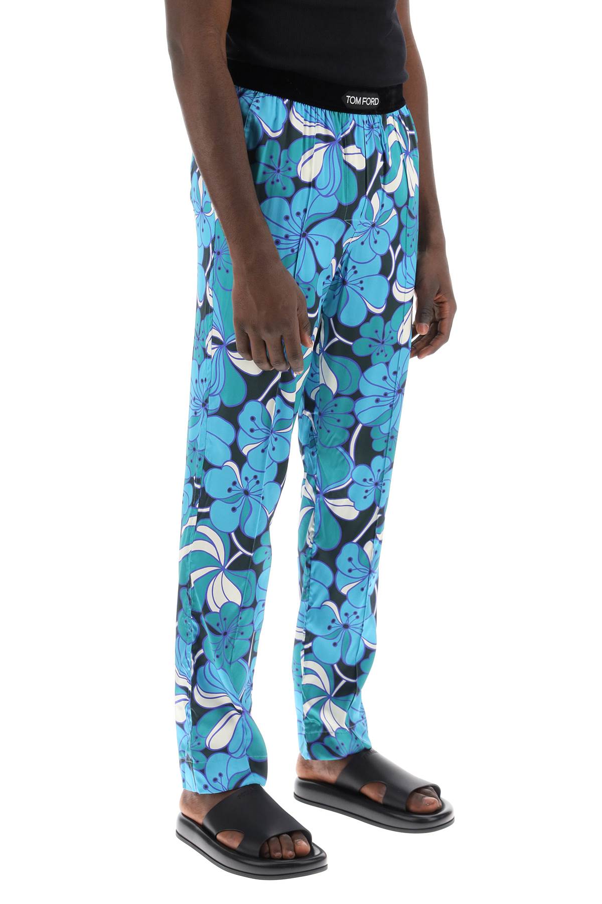 Tom Ford pajama pants in floral silk